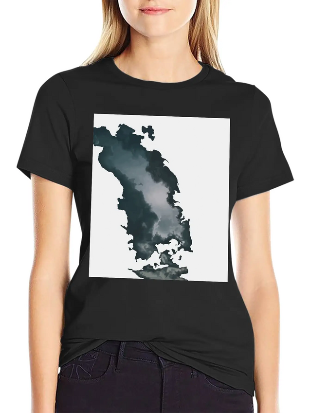 Dark Clouds Lightweight Cotton T-Shirt – Daily Comfort Graphic Shirt