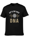 Dart In My DNA - Dartboard, Dartboard, Present Lightweight Cotton T-Shirt – Daily Comfort Graphic Shirt
