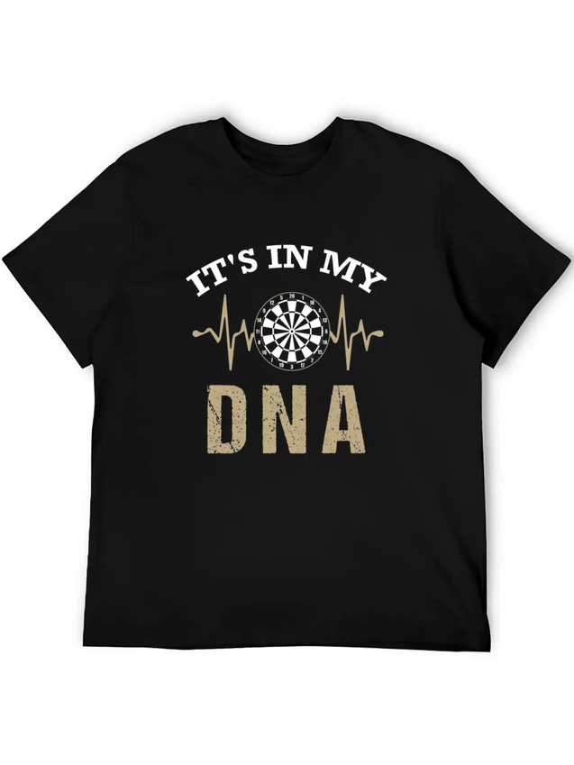 Dart In My DNA - Dartboard, Dartboard, Present Lightweight Cotton T-Shirt – Daily Comfort Graphic Shirt