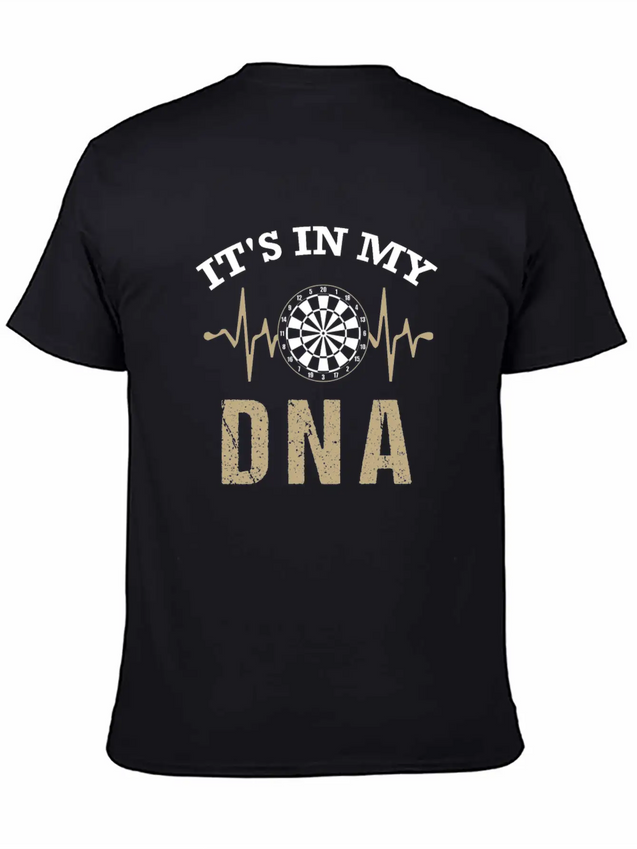 Dart In My DNA - Dartboard, Dartboard, Present Lightweight Cotton T-Shirt – Daily Comfort Graphic Shirt