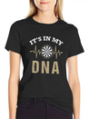 Dart In My DNA - Dartboard, Dartboard, Present Lightweight Cotton T-Shirt – Daily Comfort Graphic Shirt