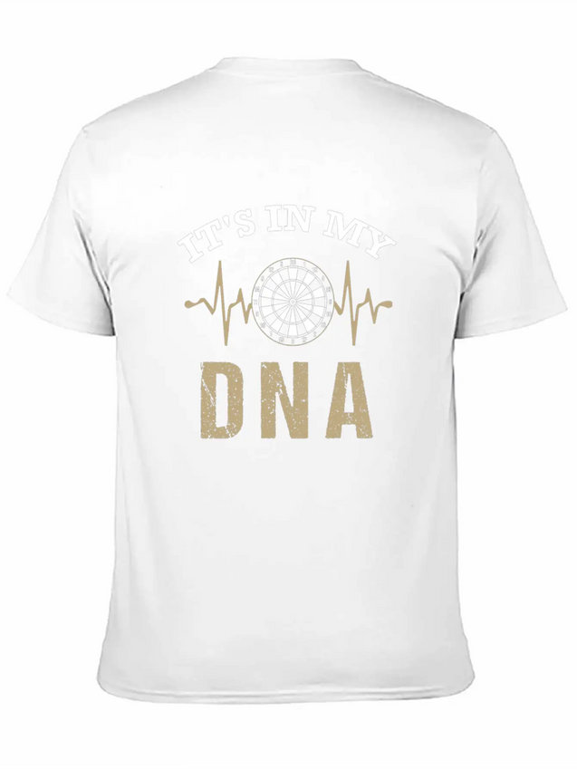 Dart In My DNA - Dartboard, Dartboard, Present Lightweight Cotton T-Shirt – Daily Comfort Graphic Shirt