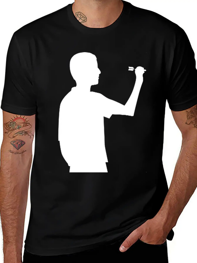 Dart Player Darts Arrow Arrows Game Dart Team Lightweight Cotton T-Shirt – Daily Comfort Graphic Shirt