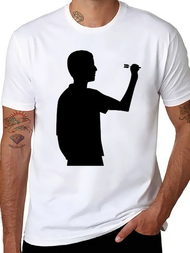 Dart Player Darts Arrow Arrows Game Dart Team Lightweight Cotton T-Shirt – Daily Comfort Graphic Shirt