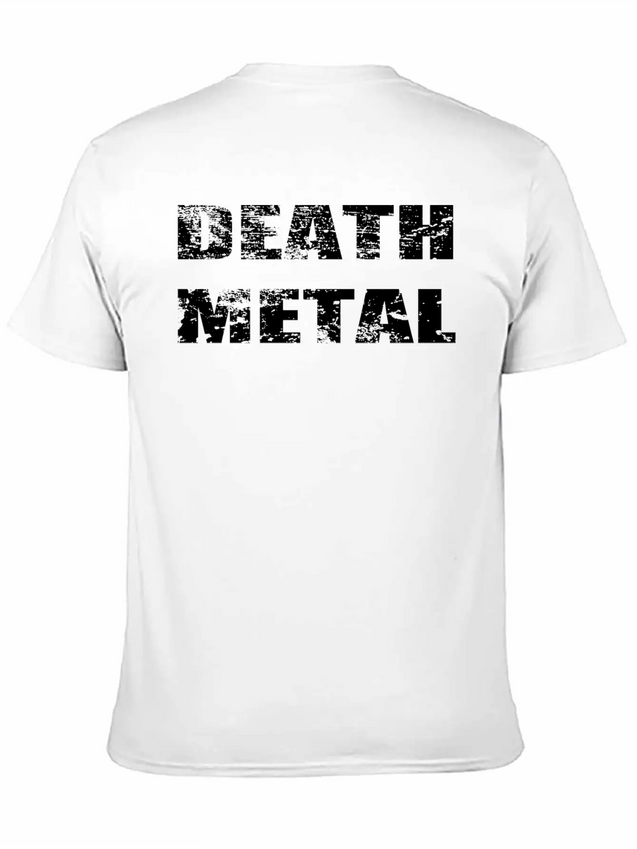 Death Metal Lightweight Cotton T-Shirt – Daily Comfort Graphic Shirt