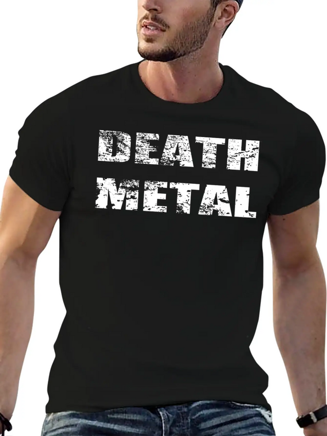 Death Metal Lightweight Cotton T-Shirt – Daily Comfort Graphic Shirt
