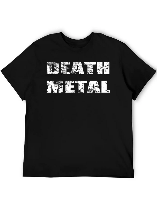 Death Metal Lightweight Cotton T-Shirt – Daily Comfort Graphic Shirt