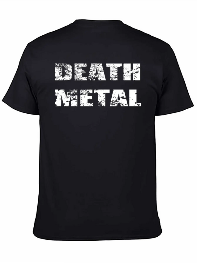 Death Metal Lightweight Cotton T-Shirt – Daily Comfort Graphic Shirt