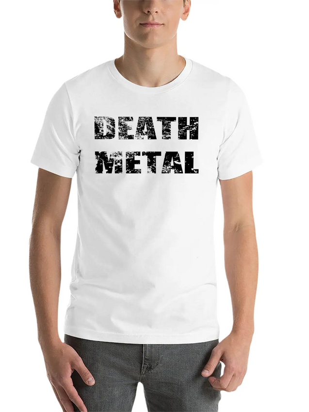 Death Metal Lightweight Cotton T-Shirt – Daily Comfort Graphic Shirt