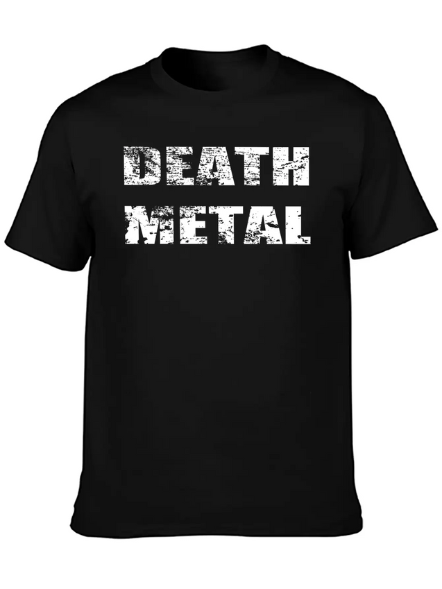 Death Metal Lightweight Cotton T-Shirt – Daily Comfort Graphic Shirt