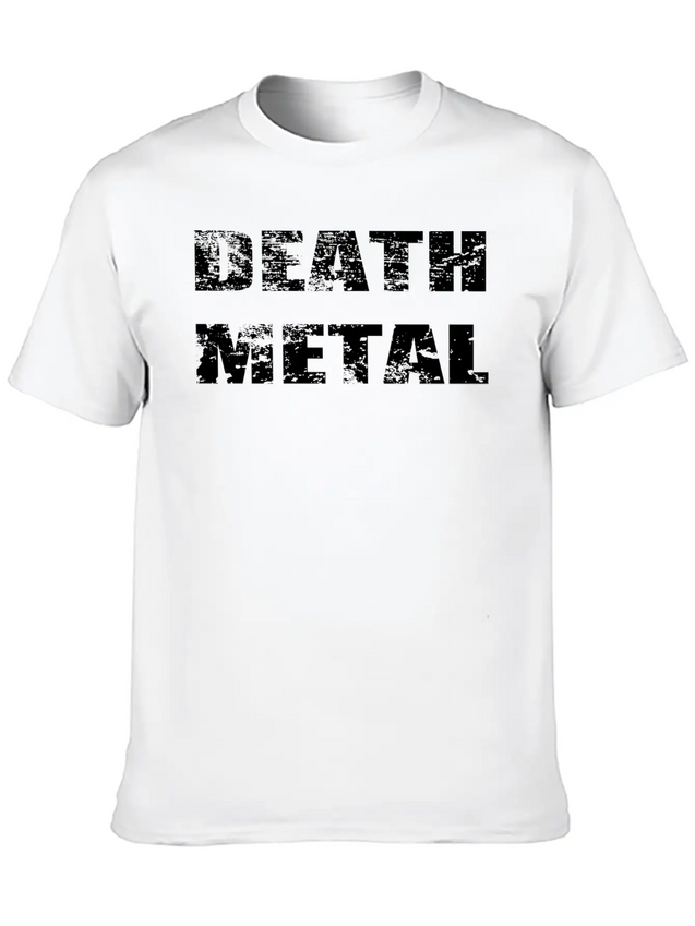 Death Metal Lightweight Cotton T-Shirt – Daily Comfort Graphic Shirt