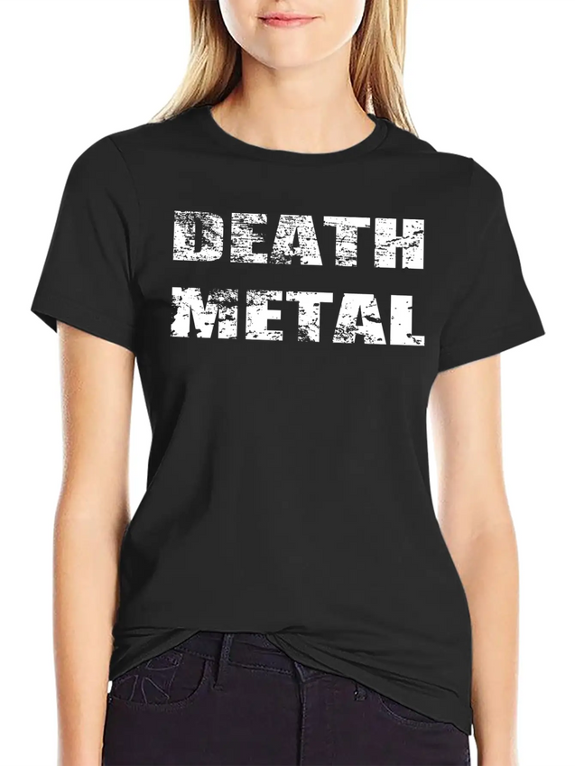 Death Metal Lightweight Cotton T-Shirt – Daily Comfort Graphic Shirt