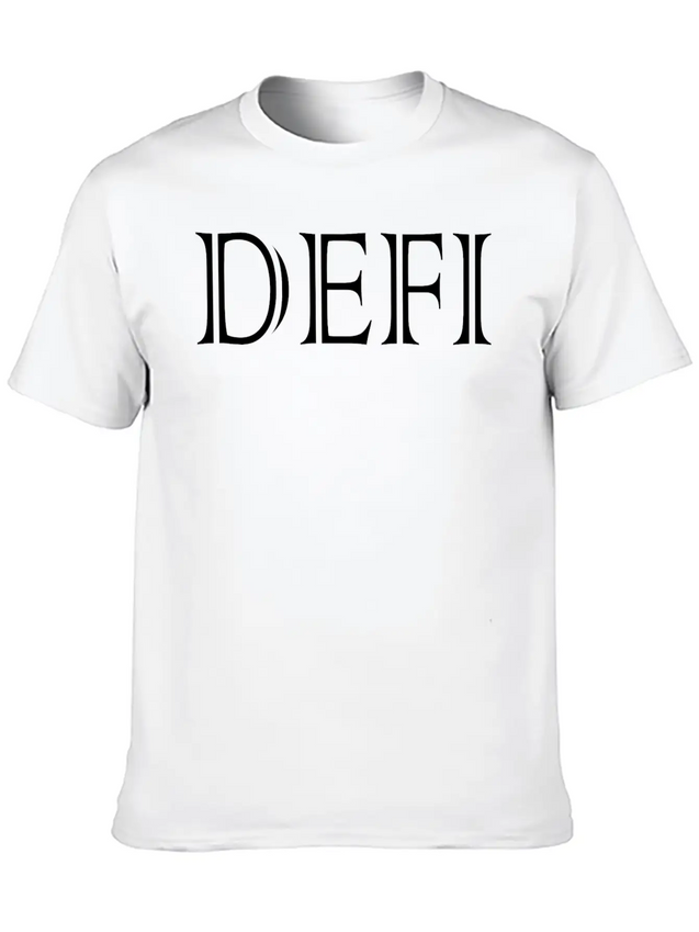 Decentralized Finance Defi - Non Fungible Token Lightweight Cotton T-Shirt – Daily Comfort Graphic Shirt