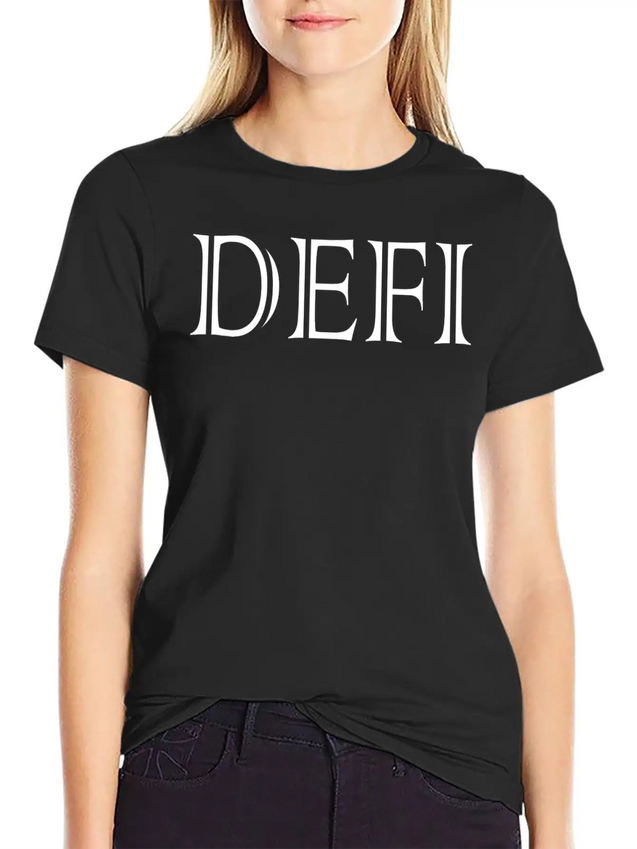 Decentralized Finance Defi - Non Fungible Token Lightweight Cotton T-Shirt – Daily Comfort Graphic Shirt