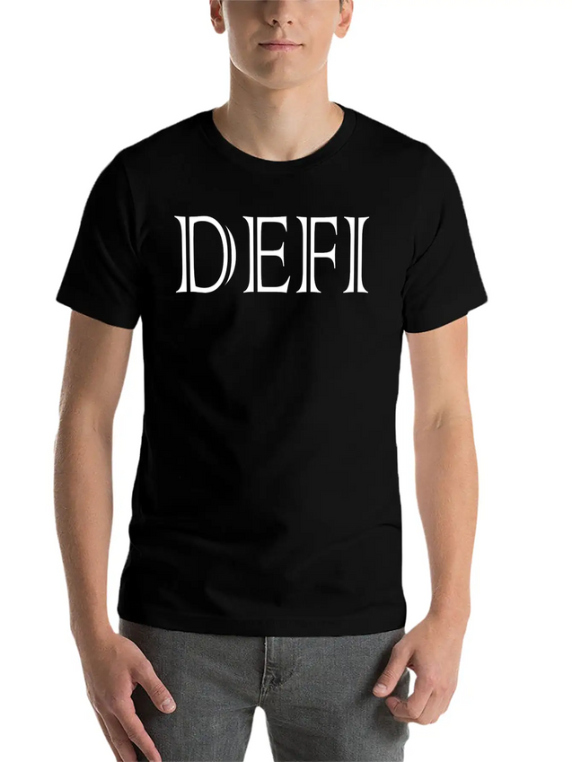 Decentralized Finance Defi - Non Fungible Token Lightweight Cotton T-Shirt – Daily Comfort Graphic Shirt