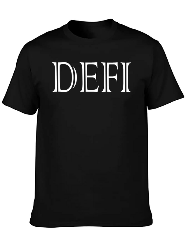 Decentralized Finance Defi - Non Fungible Token Lightweight Cotton T-Shirt – Daily Comfort Graphic Shirt
