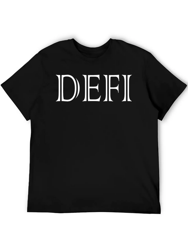 Decentralized Finance Defi - Non Fungible Token Lightweight Cotton T-Shirt – Daily Comfort Graphic Shirt