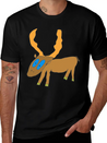 Deer Lightweight Cotton T-Shirt – Daily Comfort Graphic Shirt