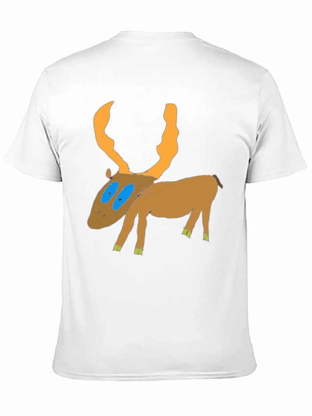 Deer Lightweight Cotton T-Shirt – Daily Comfort Graphic Shirt