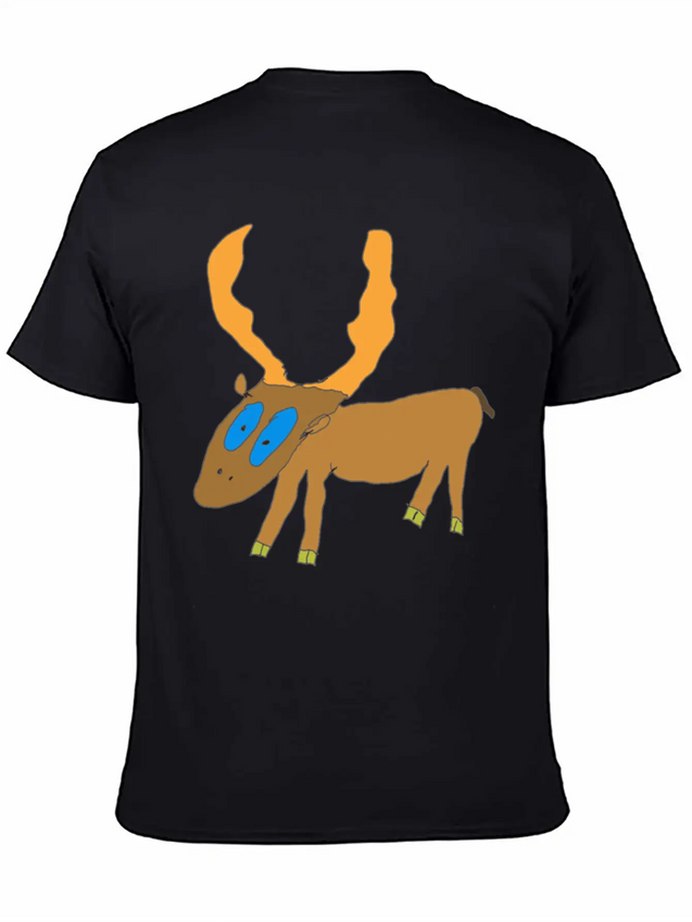 Deer Lightweight Cotton T-Shirt – Daily Comfort Graphic Shirt
