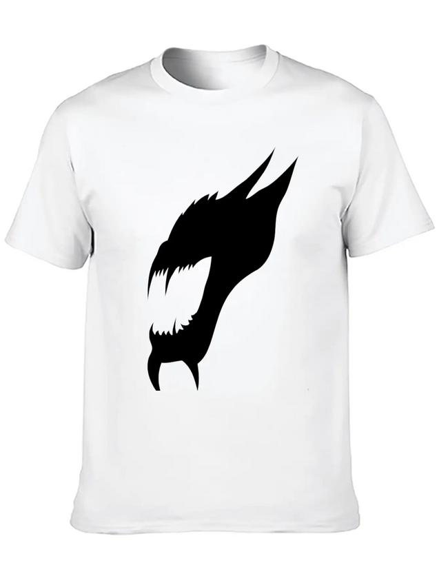 Demonic Shadow Lightweight Cotton T-Shirt – Daily Comfort Graphic Shirt
