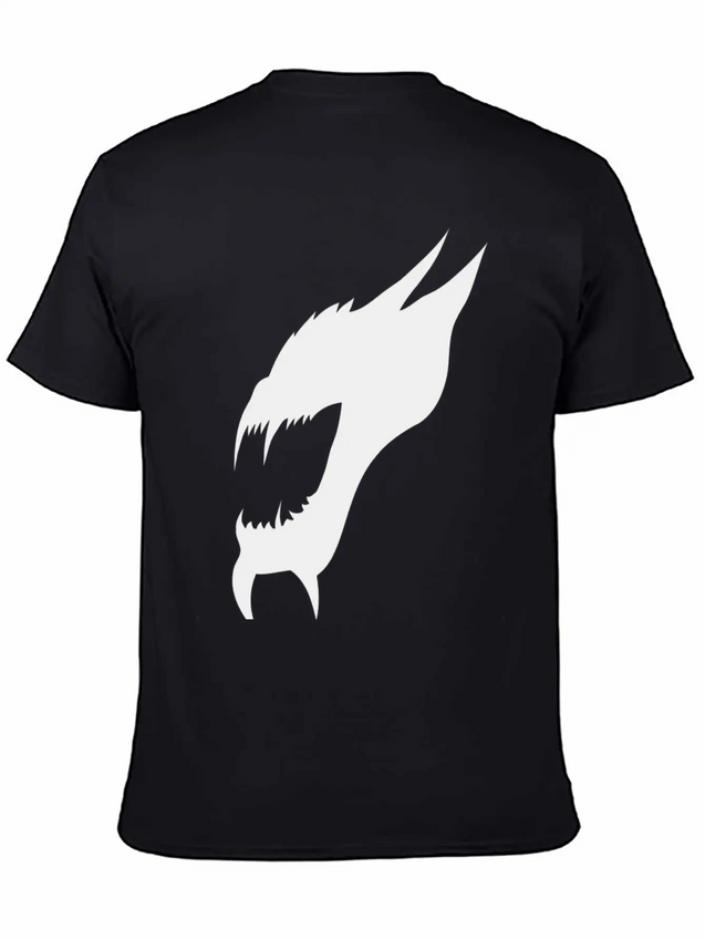 Demonic Shadow Lightweight Cotton T-Shirt – Daily Comfort Graphic Shirt