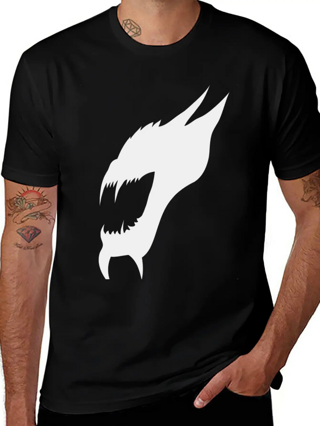 Demonic Shadow Lightweight Cotton T-Shirt – Daily Comfort Graphic Shirt