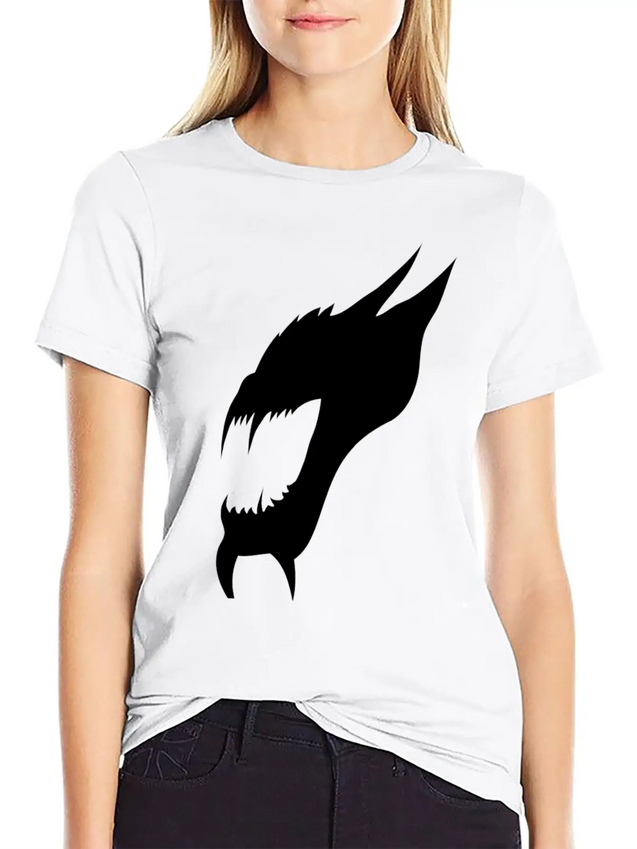 Demonic Shadow Lightweight Cotton T-Shirt – Daily Comfort Graphic Shirt