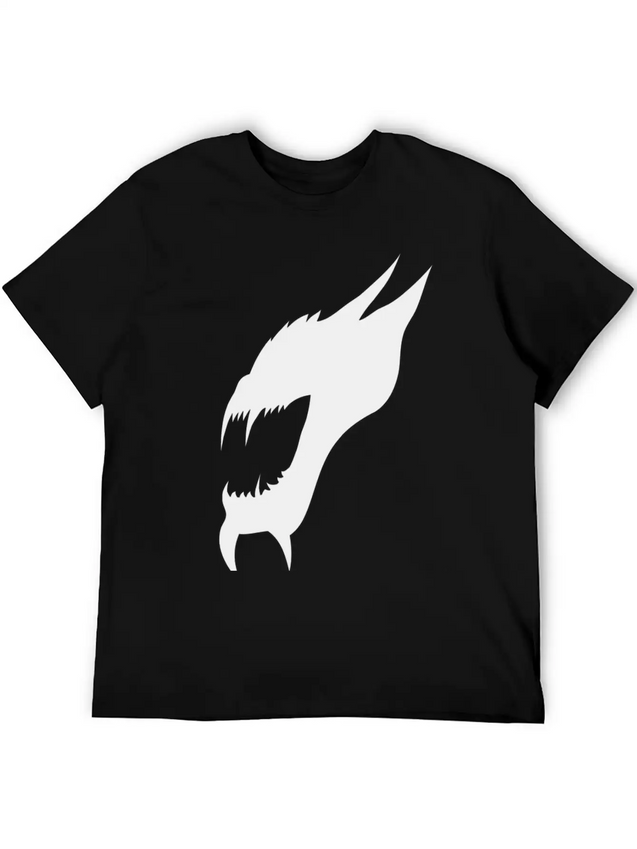 Demonic Shadow Lightweight Cotton T-Shirt – Daily Comfort Graphic Shirt