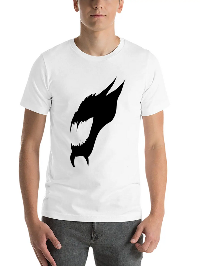 Demonic Shadow Lightweight Cotton T-Shirt – Daily Comfort Graphic Shirt