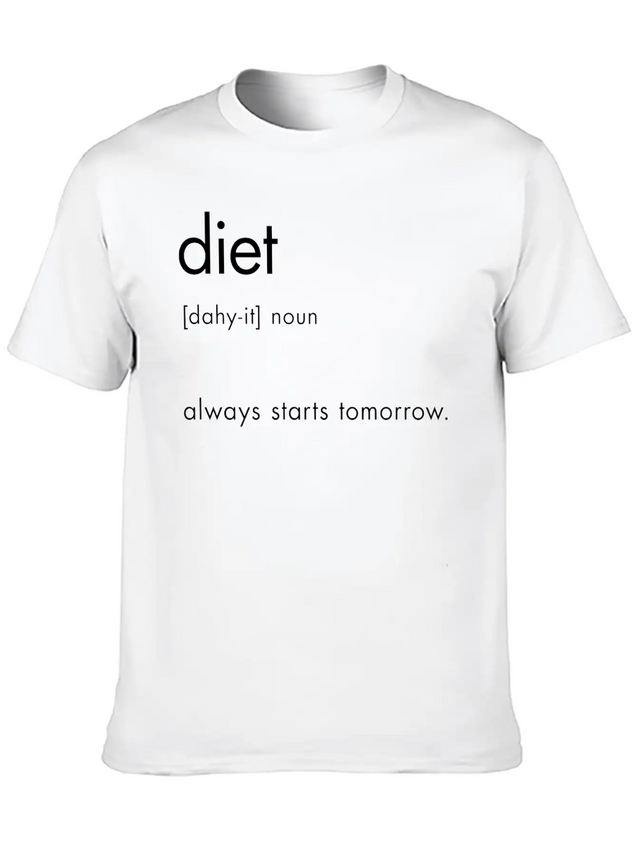 Diet Definition Lightweight Cotton T-Shirt – Daily Comfort Graphic Shirt