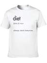 Diet Definition Lightweight Cotton T-Shirt – Daily Comfort Graphic Shirt