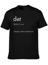 Diet Definition Lightweight Cotton T-Shirt – Daily Comfort Graphic Shirt