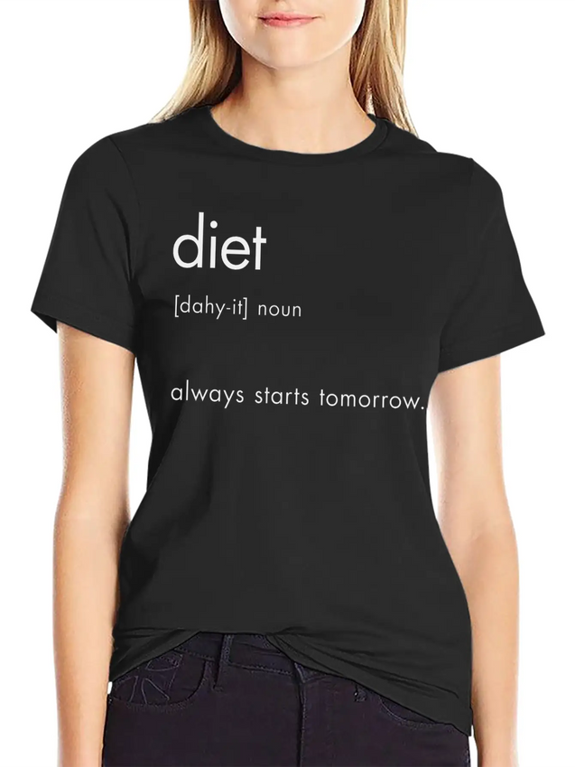Diet Definition Lightweight Cotton T-Shirt – Daily Comfort Graphic Shirt