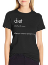 Diet Definition Lightweight Cotton T-Shirt – Daily Comfort Graphic Shirt