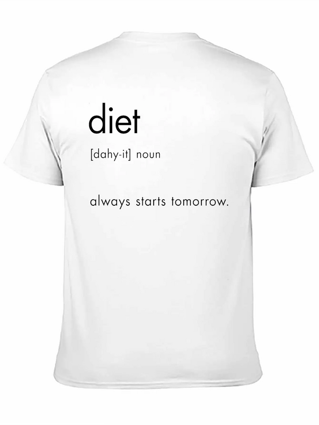 Diet Definition Lightweight Cotton T-Shirt – Daily Comfort Graphic Shirt