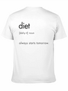 Diet Definition Lightweight Cotton T-Shirt – Daily Comfort Graphic Shirt