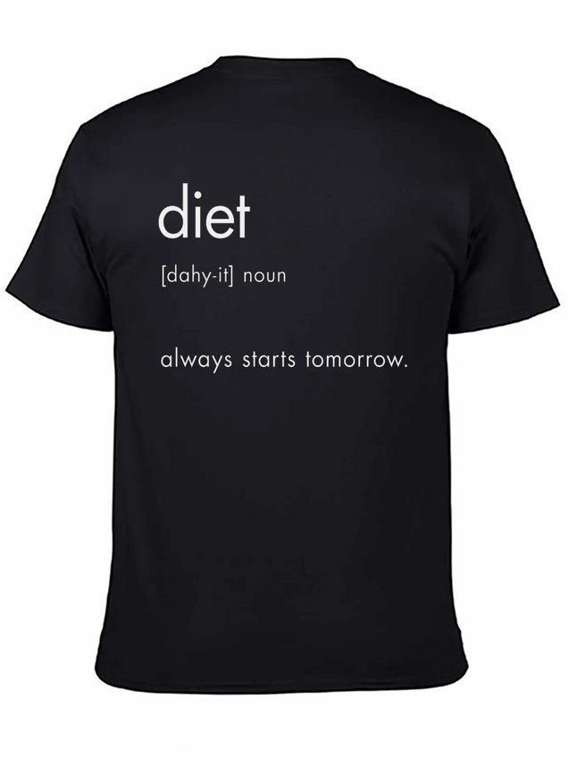 Diet Definition Lightweight Cotton T-Shirt – Daily Comfort Graphic Shirt
