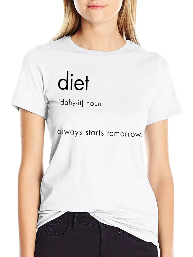 Diet Definition Lightweight Cotton T-Shirt – Daily Comfort Graphic Shirt