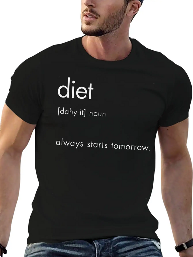 Diet Definition Lightweight Cotton T-Shirt – Daily Comfort Graphic Shirt