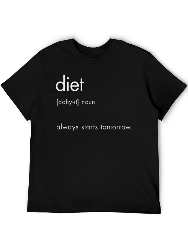 Diet Definition Lightweight Cotton T-Shirt – Daily Comfort Graphic Shirt