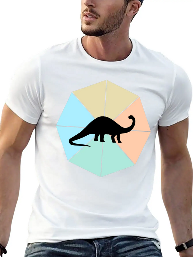 Dinosaur Lightweight Cotton T-Shirt – Daily Comfort Graphic Shirt
