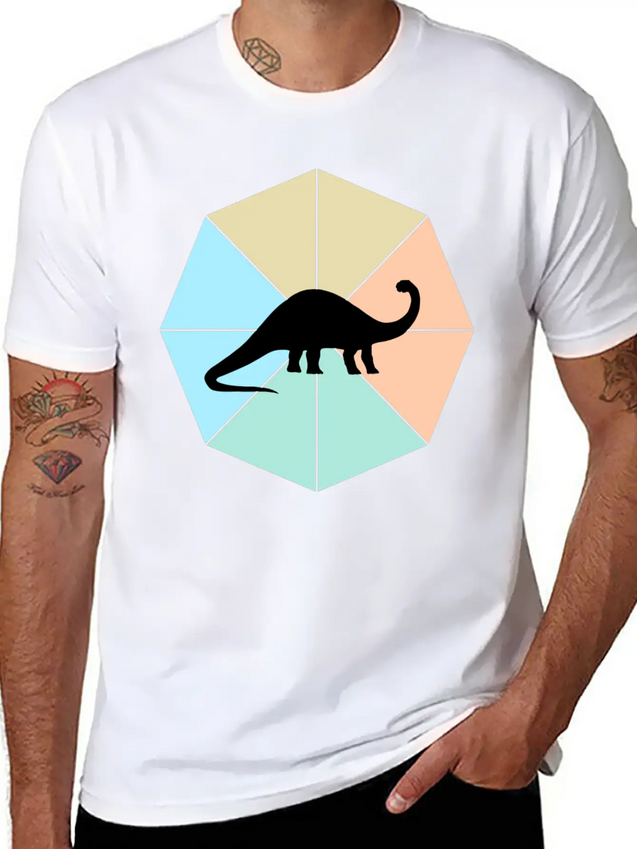 Dinosaur Lightweight Cotton T-Shirt – Daily Comfort Graphic Shirt