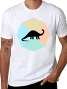 Dinosaur Lightweight Cotton T-Shirt – Daily Comfort Graphic Shirt