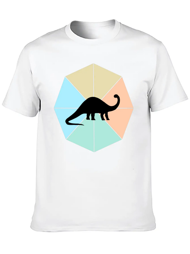 Dinosaur Lightweight Cotton T-Shirt – Daily Comfort Graphic Shirt
