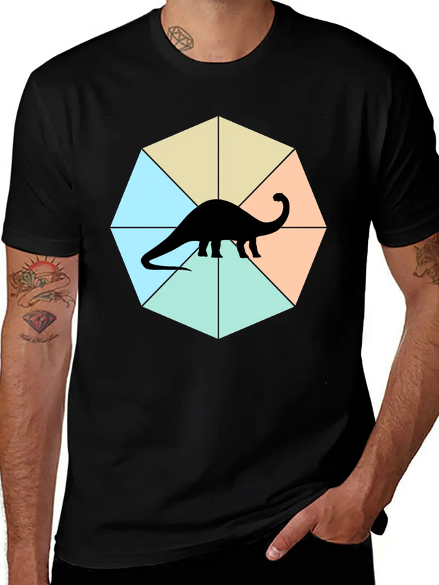 Dinosaur Lightweight Cotton T-Shirt – Daily Comfort Graphic Shirt