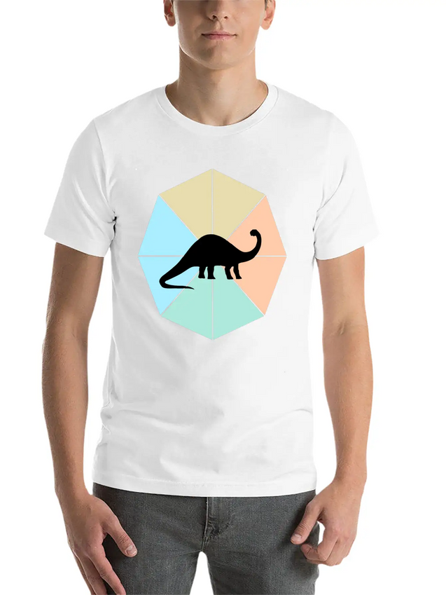 Dinosaur Lightweight Cotton T-Shirt – Daily Comfort Graphic Shirt