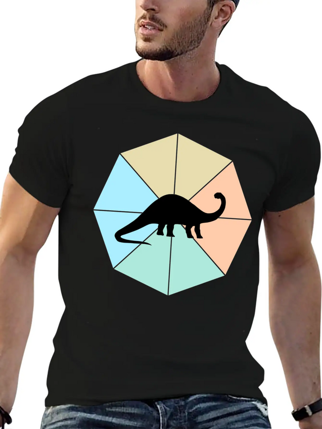 Dinosaur Lightweight Cotton T-Shirt – Daily Comfort Graphic Shirt