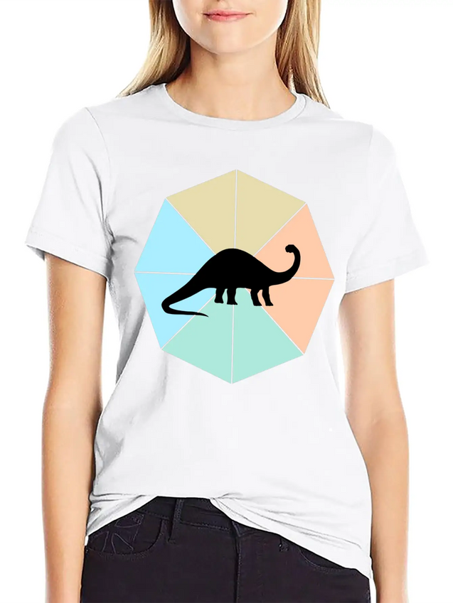 Dinosaur Lightweight Cotton T-Shirt – Daily Comfort Graphic Shirt