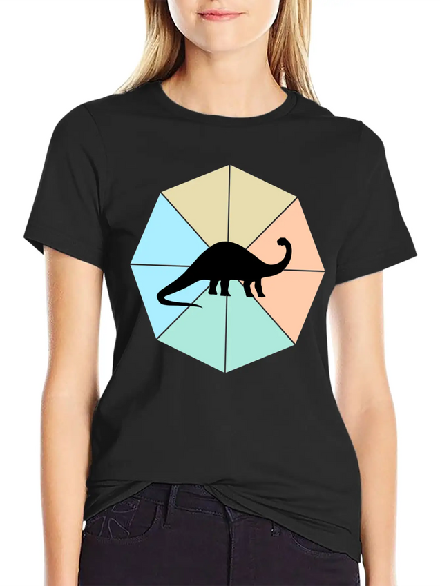 Dinosaur Lightweight Cotton T-Shirt – Daily Comfort Graphic Shirt